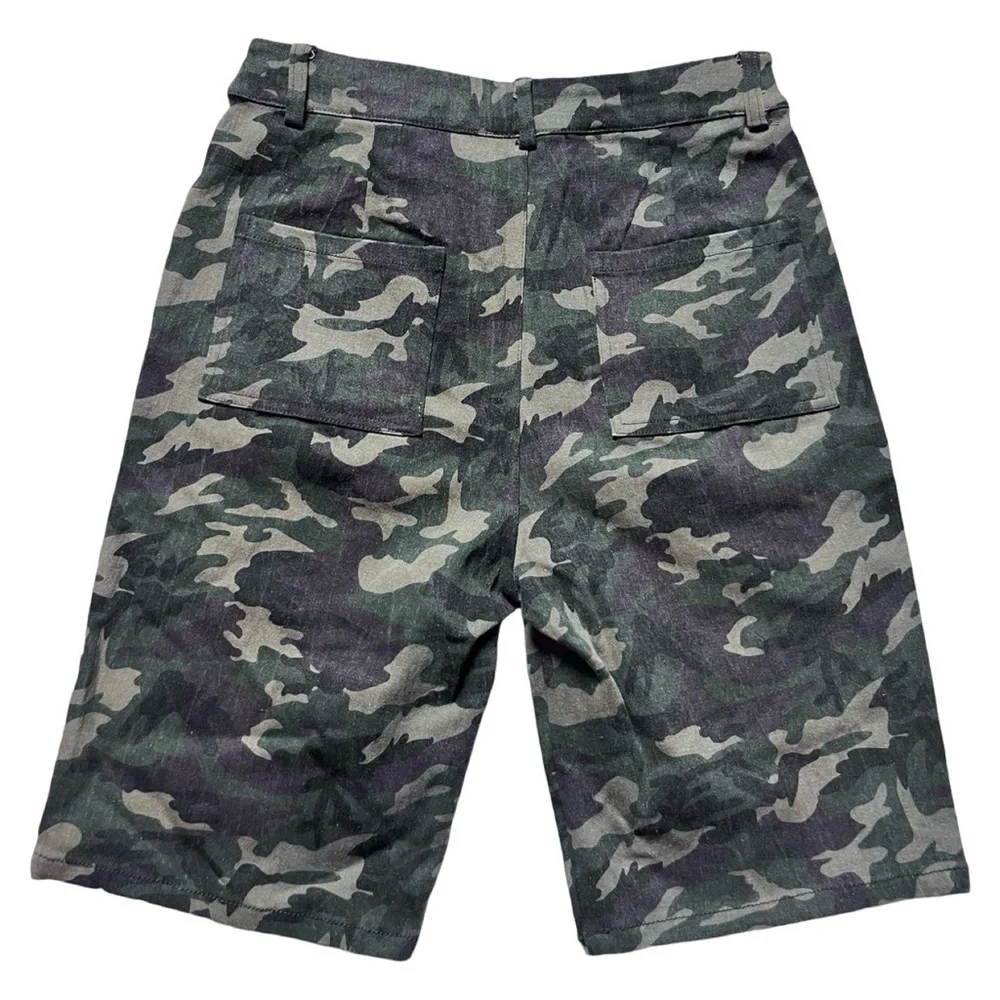 Wild Honey Midi Camo Shorts